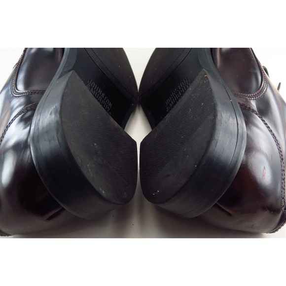 Johnston & Murphy Derby‎ Oxfords Brown Patent Leather Men Sz 10 Medium - Picture 6 of 7